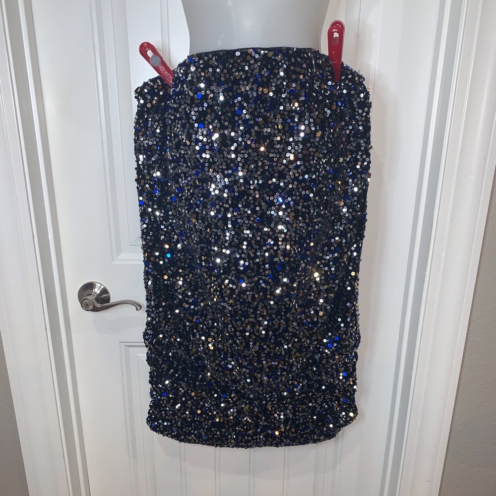 Gabrielle Union Fully Sequin Skirt or mini dress NWT